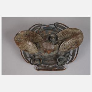 Figürliches Tintenfass Jugendstil