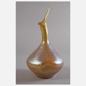 Loetz Wwe. Vase in Form eines Rosensprenggefäßes