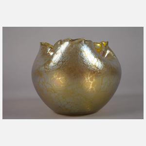 Loetz Wwe. Vase mit gekniffenem Rand