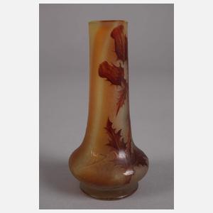 Daum Nancy Opalglasvase Disteldekor