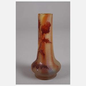 Daum Nancy Opalglasvase Disteldekor