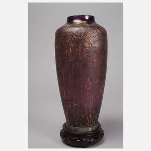 Jugendstilvase mit Zinnmontur