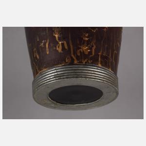 Jugendstilvase mit Zinnmontur