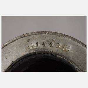 Jugendstilvase mit Zinnmontur