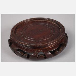 Jugendstilvase mit Zinnmontur