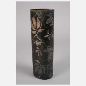 Jugendstilvase Silberoverlay