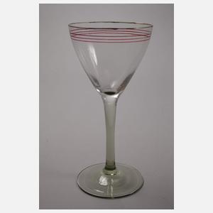 Acht Weingläser Jugendstil