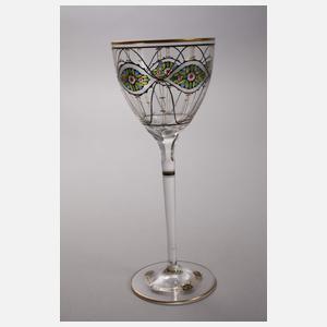 Steinschönau zwei Weingläser Jugendstil