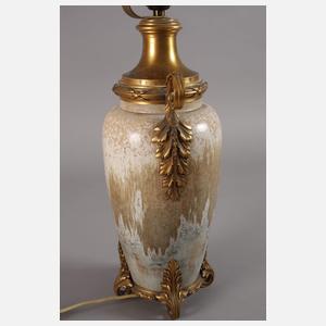 Sévres Lampenfuß mit Messingmontur Jugendstil