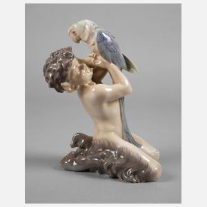 Kopenhagen Faun mit Papagei