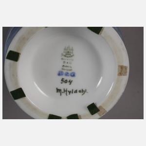 Kopenhagen Unikatvase Marinemalerei