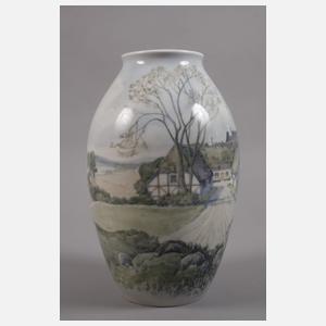 Kopenhagen Unikatvase Landschaftsmalerei