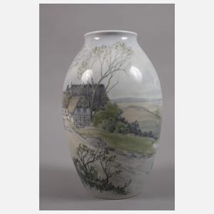 Kopenhagen Unikatvase Landschaftsmalerei