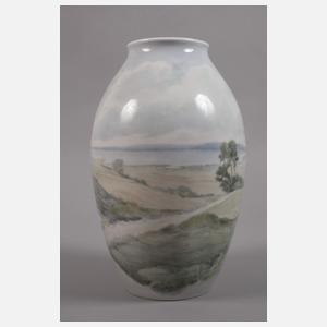 Kopenhagen Unikatvase Landschaftsmalerei