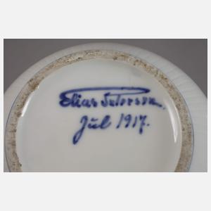 Kopenhagen Unikatvase Blumenmalerei