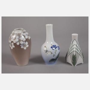 Kopenhagen Konvolut kleine Vasen