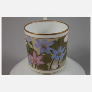 Nymphenburg Mokkatasse mit Untertasse Jugendstil