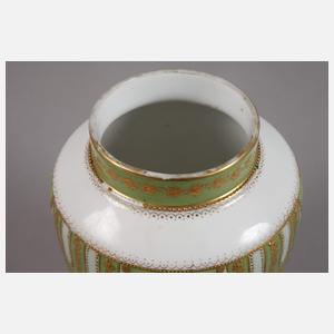 Stulz Straßburg Jugendstilvase Goldmalerei