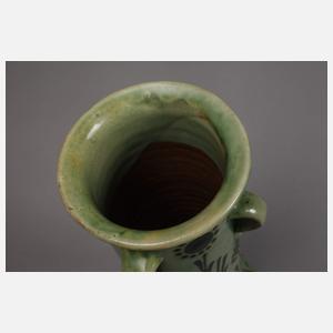 Frankreich Vase Schlickermalerei