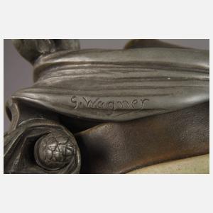 Géo Wagner figürlicher Jugendstil-Henkelkrug