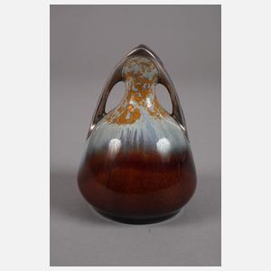 Jugendstilvase mit Silberoverlay