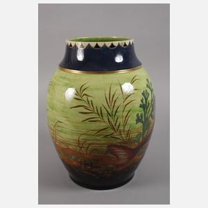 Große Vase Fischdekor