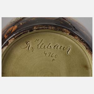 Große Vase Fischdekor