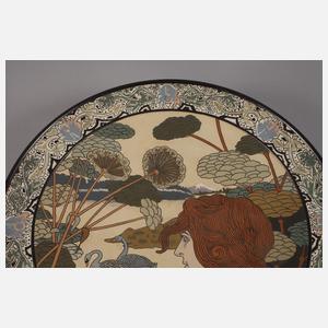 Villeroy & Boch Mettlach Wandteller Jugendstil
