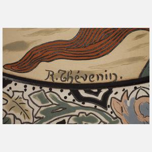 Villeroy & Boch Mettlach Wandteller Jugendstil