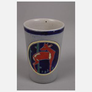 Westerwald fünf Trinkbecher Ludwig Hohlwein