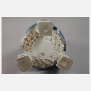 Ernst Wahliss Wien große Reliefvase Wintermotiv