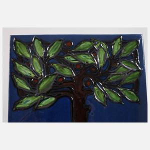 Max Laeuger Kandern Fliese "Baum"