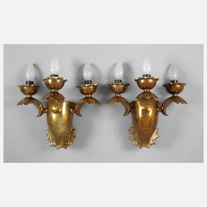 Paar Wandlampen Art déco