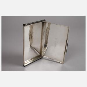 Silber Visitenkartenetui Art déco