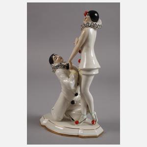 Volkstedt Pierrot und Pierrette