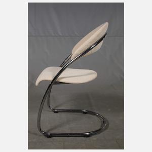 Thonet drei Stahlrohrstühle