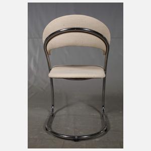 Thonet drei Stahlrohrstühle