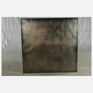 Großer Wandspiegel Chrom