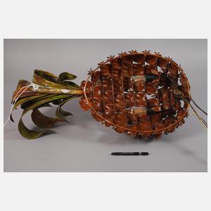 Große Ananas-Wandlampe