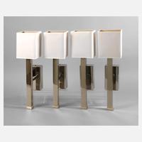 Vier Wandlampen Chrom111