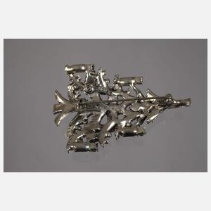 Weihnachtliche Brosche