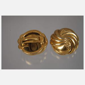 Chanel Paar Ohrclips Modeschmuck