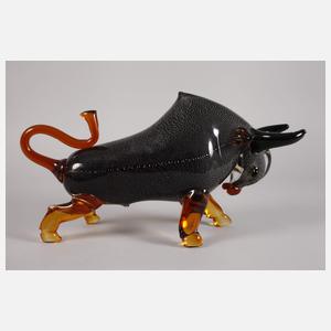 Murano große Tierplastik Stier