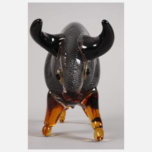 Murano große Tierplastik Stier