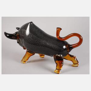 Murano große Tierplastik Stier