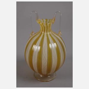 Murano Vase und Flakon "Zanfirico"