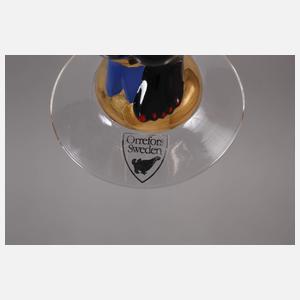 Orrefors neun Gläser "The Sparkling Devil"