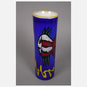 Sieben Gefäße Studioglas