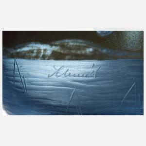 Schmid Studio Vase mit Wattvögeln