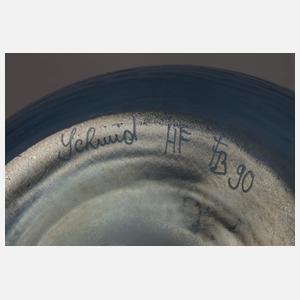 Schmid Studio Vase mit Wattvögeln